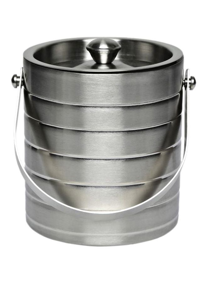 Chef Inox Stainless Steel Ice Bucket With Tong 1L Silver  - Image 1