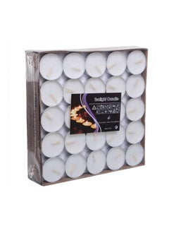 Home 100-Piece Tea Light Candle Set White/Silver  - Image 2