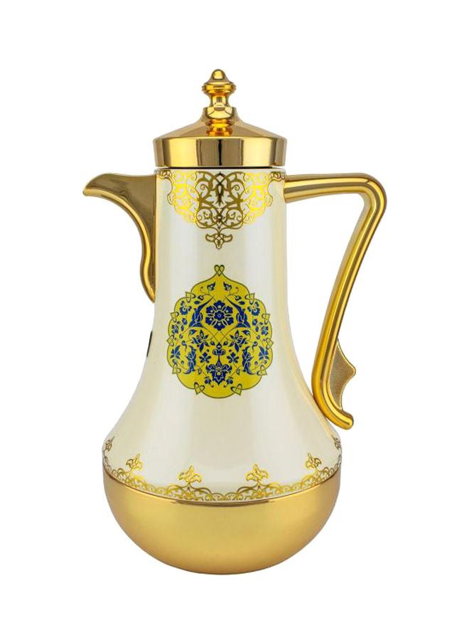 Dallah Coffee Flask Ivory/Gold/Yellow - v1550817965/N21164430A_1