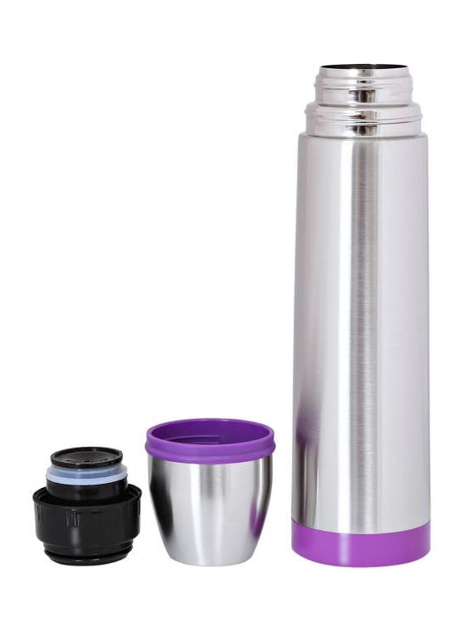 Nessan Stainless Steel Flask 591ml Silver/Purple - Image 2