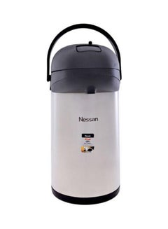 Insulated Pump Flask 4 L Silver/Black