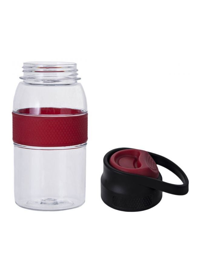 نيسان زجاجة ترايتان بغطاء دفع سعة 500 مل أحمر/شفاف/أسود - Image 2