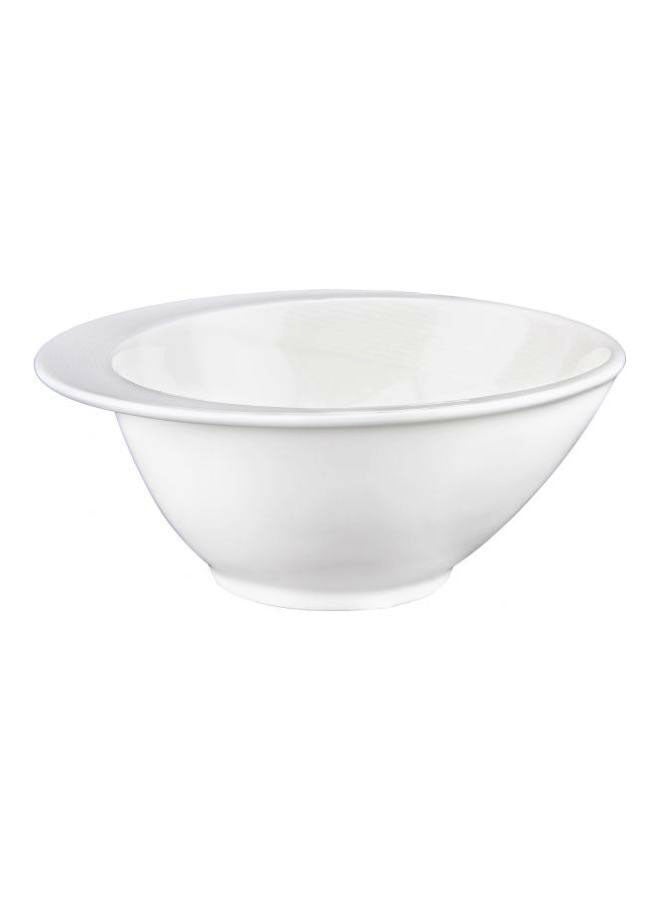 Shallow Bone China Bowl White 18cm - Image 1