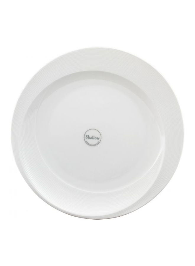Shallow Bone China Soup Plate White 23cm - Image 1