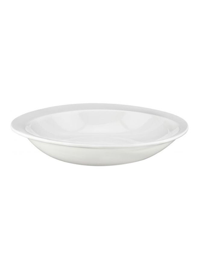 Shallow Bone China Bowl 18cm White 18cm 