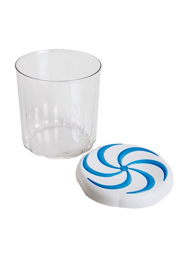 Snips Plastic Candy Box 2.5L Clear/Blue/White 17x17x17.5cm