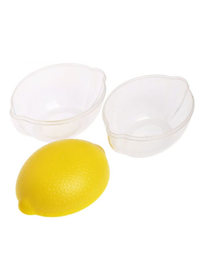 Snips Plastic Lemon Saver Yellow/Clear 11.7x8.5x8.2cm - Image 3
