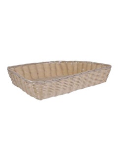 Sunnex Rattan Storage Basket Beige 30x22x6cm 