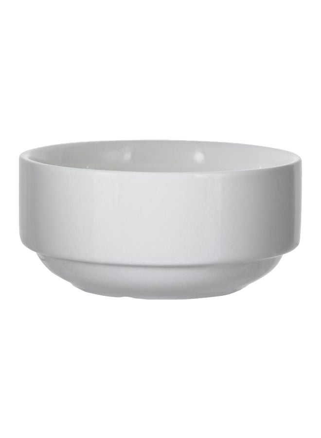 Sunnex Porcelain Soup Bowl 250ml White - Image 1