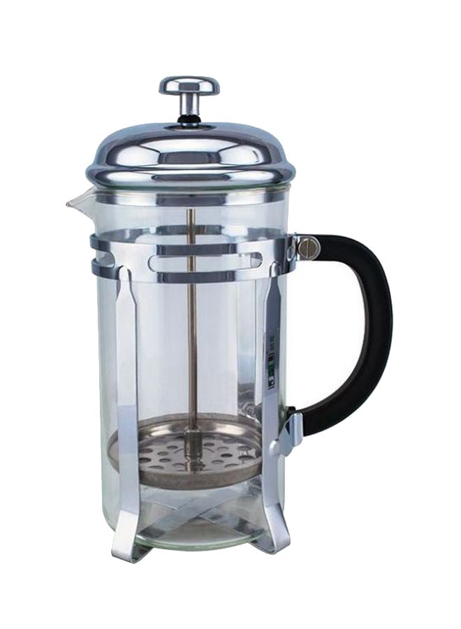 French Press 850ml Clear/Silver/Black - Image 1