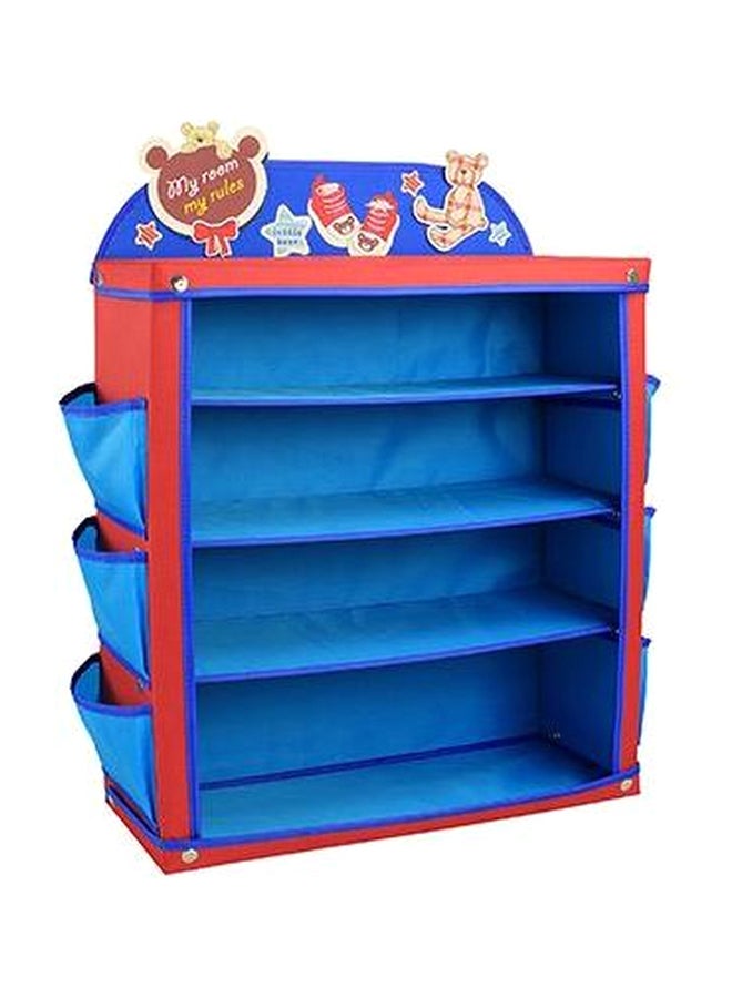 Shoe Storage Rack Blue/Red 50x20x64centimeter  - Image 1