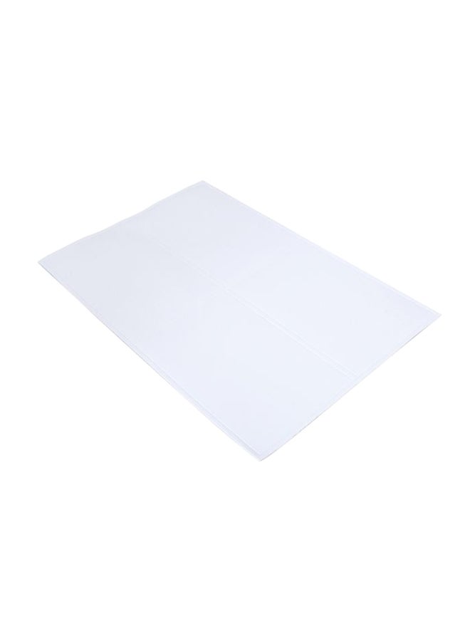 مفرش مصنوع من البوليستر أبيض 45x30سم