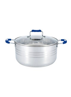 Wilson Stainless Steel Casserole With Lid Silver/Blue 