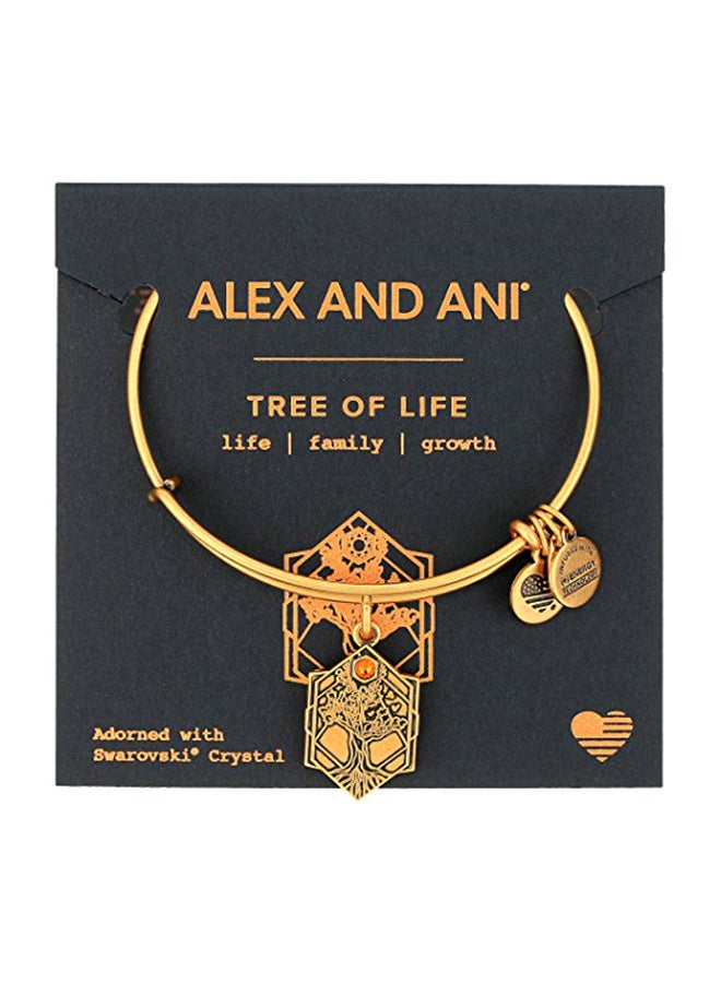 ALEX AND ANI Rafaelian Gold Plated Tree Of Life Iv Charm Bracelet  - Image 2