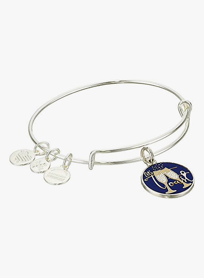 ALEX AND ANI Silver Plated Let's Toast Charm Bracelet  - Image 2