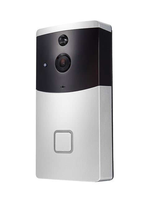 HD 720P Wifi Visual Intercom Door Phone Wireless Video Doorbell Silver 14.5 x 7.7 x 3centimeter