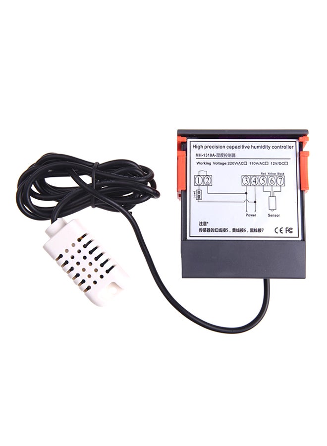 10A 220V Mini Digital Air Humidity Controller Multicolour 8.5 x 7.5 x 3.5cm - Image 1