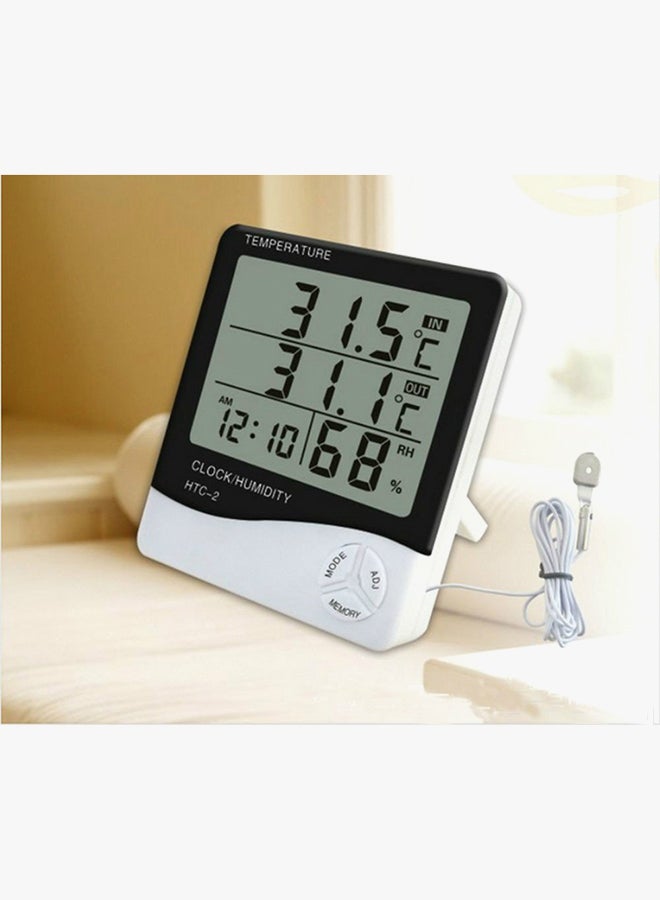 Generic Htc-1 Temp And Humidity White 10.5x9.8x2.4cm  - Image 2
