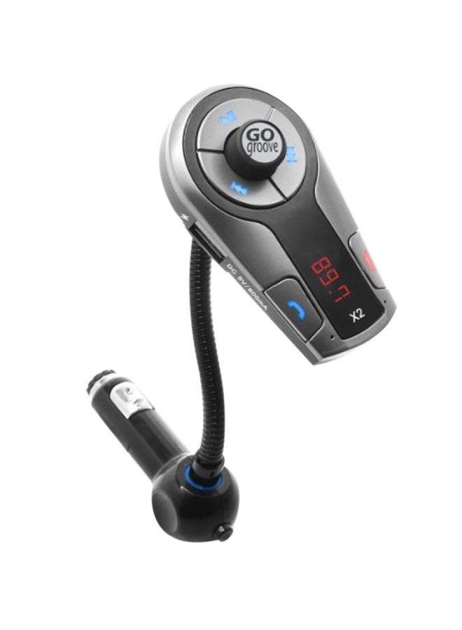 GoGroove X2 Wireless In-Car Bluetooth FM Transmitter 2724275478064 Black 
