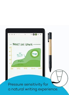 Wacom Bamboo Fineline 2 Tip Stylus For iPad Black/Gold  - Image 3