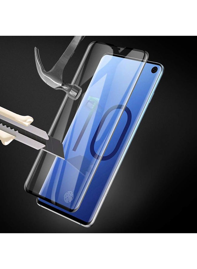 لنكوو واقي شاشة من الزجاج المقوى لهاتف سامسونج جالاكسي S10 شفاف - Image 5