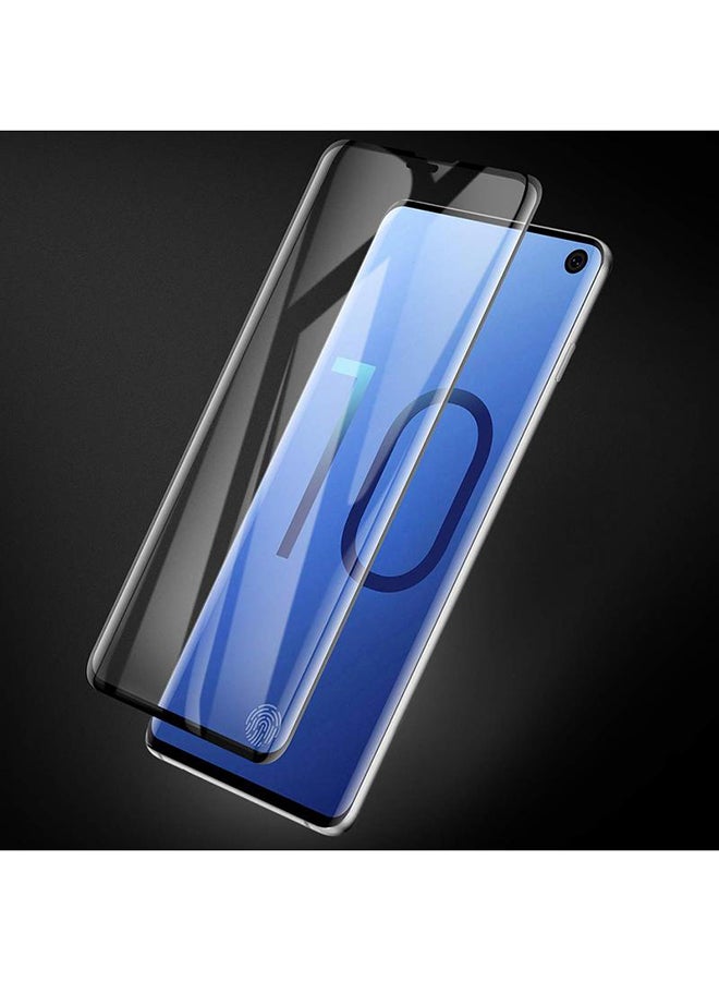 لنكوو واقي شاشة من الزجاج المقوى لهاتف سامسونج جالاكسي S10 شفاف - Image 4