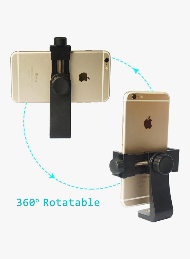 Coopic Universal Adjustable Cell Phone Tripod Smartphone Holder Black - Image 3