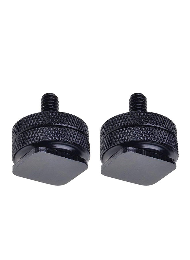 Coopic 2-Piece Mount Adapter For Tripod Screw To Flash Hot Shoe Black  - Image 1