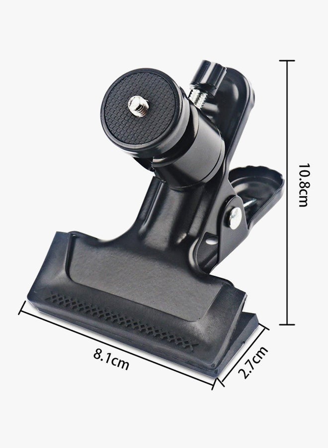 Coopic 3-Piece Metal Photo Studio Clamp Clip Mount Set Black - Image 2