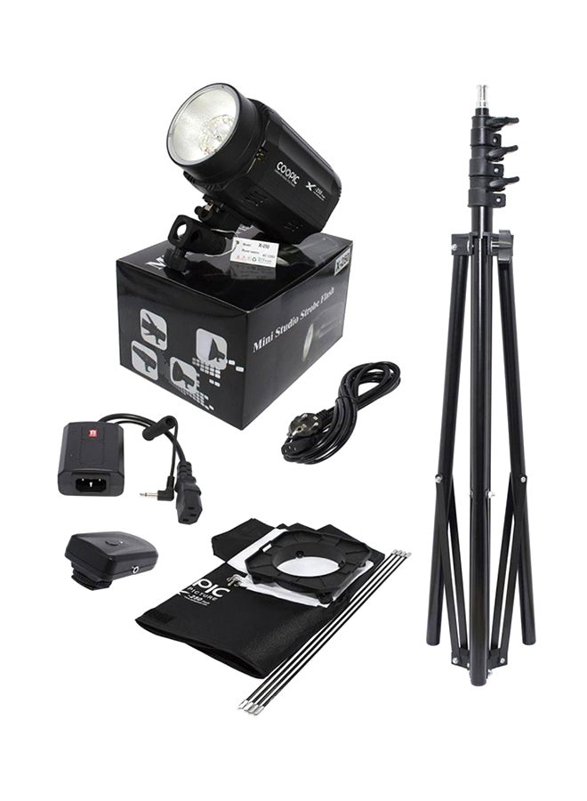كوبيك Coopic x-250 Photo Studio Strobe Flash Light With Softbox Lighting Kit