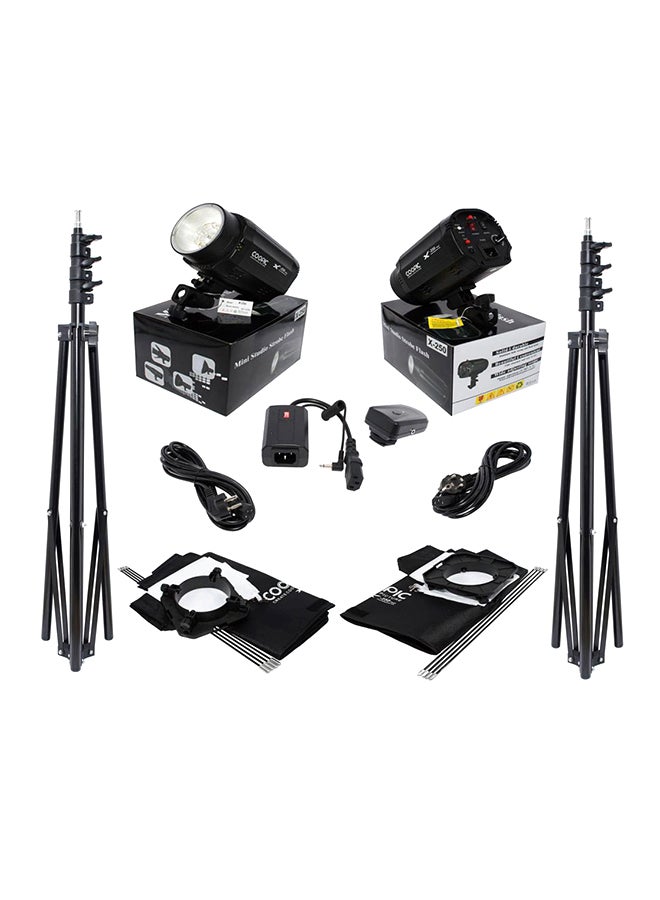 Coopic Photo Studio Strobe Flash Light Full Kit Multicolour