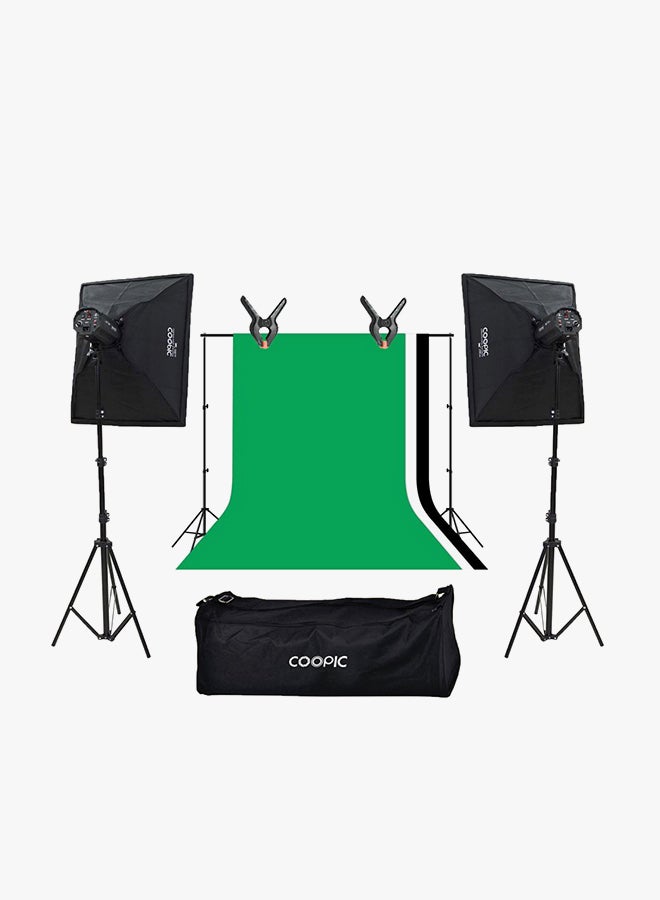 Coopic - Photo Studio Strobe Flash Light Full Kit Multicolour - Image 1