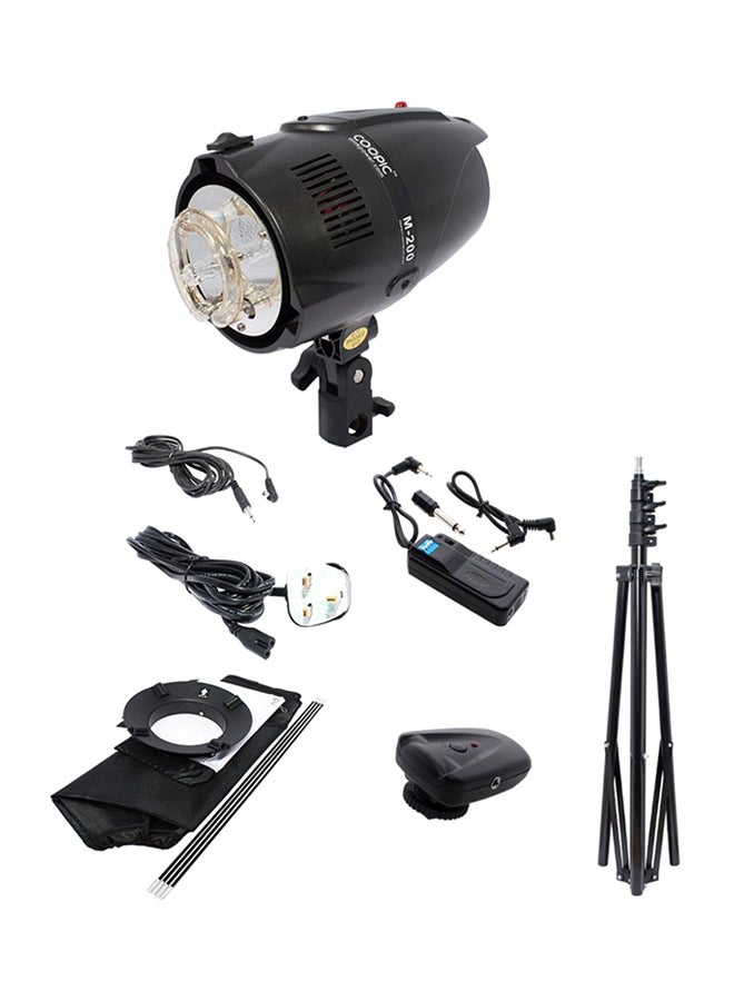 Coopic Photo Studio Strobe Flash Light Kit Black - Image 1