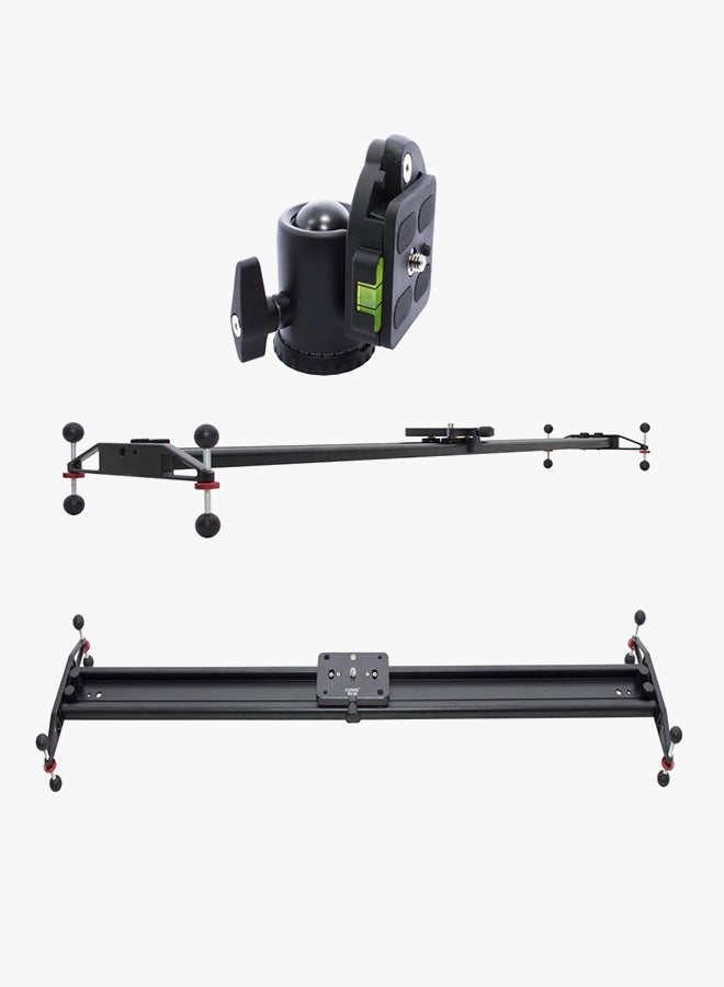Coopic - Slider Feet And L30 Panoramic Rotating Mini Ball Head Black - Image 1
