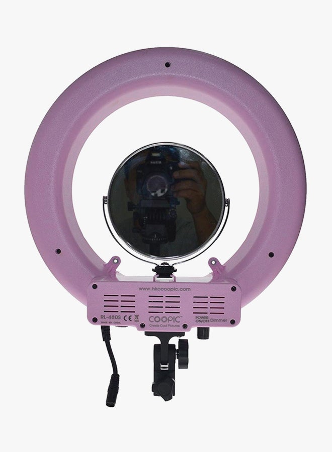 كوبيك حلقة إضاءة LED Smd لتصوير الفيديو بدرجة حرارة لونية 5500 كلفن وإضاءة قابلة للخفض وردي - Image 3