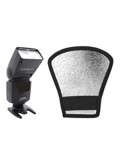 Coopic Cf550 Flash With Silver/White Diffuser Softbox Reflector For All Nikon And Canon DSLR Cameras Black  - Image 1