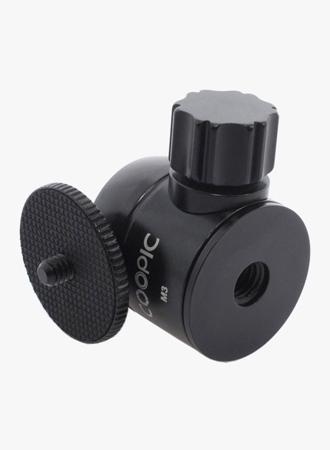 Coopic Tripod Ball Head Mount Head-Metal Black - Image 3