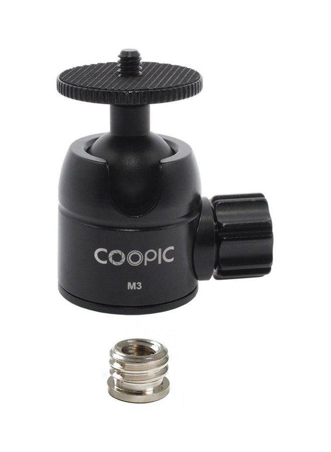 Coopic Tripod Ball Head Mount Head-Metal Black - Image 1