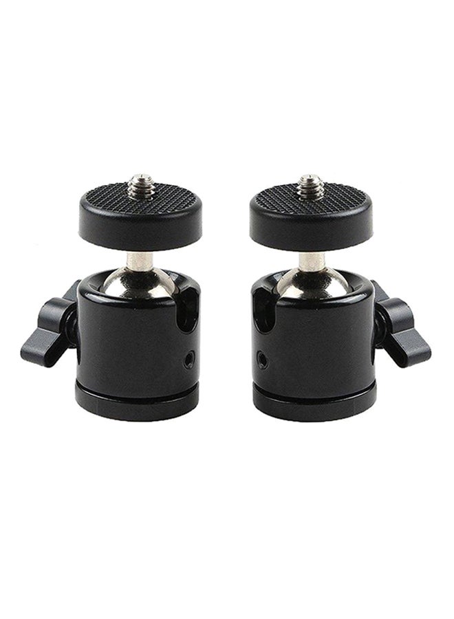 Coopic Mini Tripod Ball Head Bracket Holder Mount Ballhead For DSLR Black - Image 1