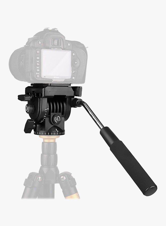 Coopic Tripod Action Fluid Drag Pan Head For Canon/Nikon/Sony DSLR Black - Image 3