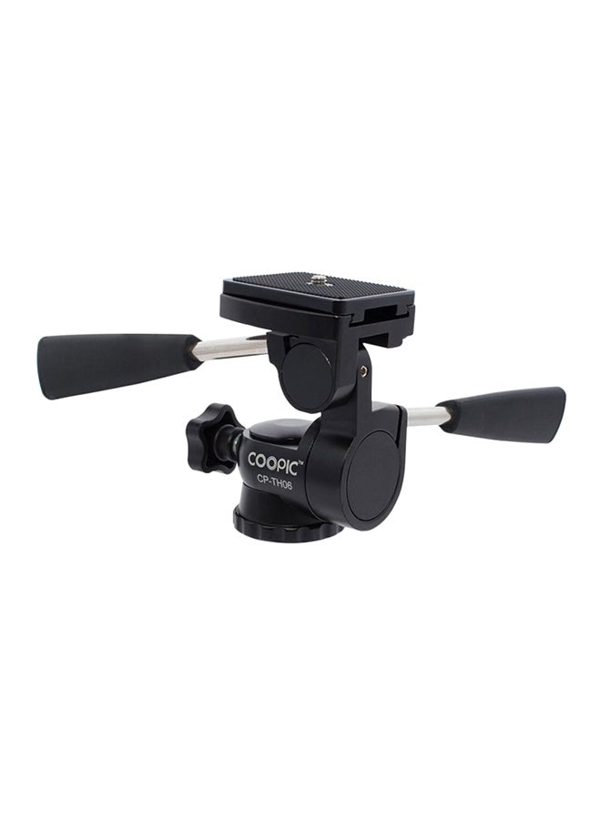 Coopic CP-TH06 Triple Way Tripod Head Black - Image 1