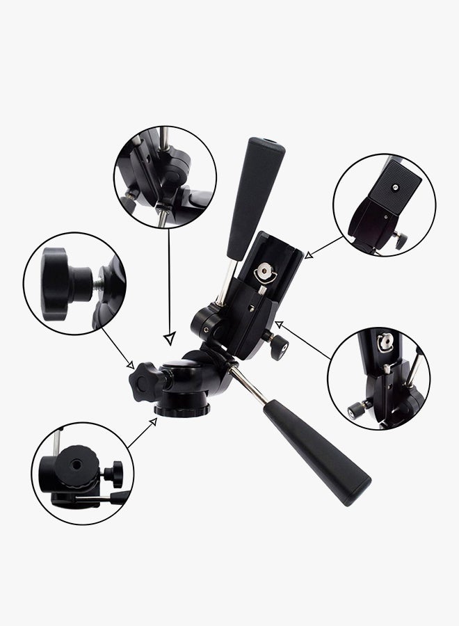 Coopic CP-TH06 Triple Way Tripod Head Black - Image 3