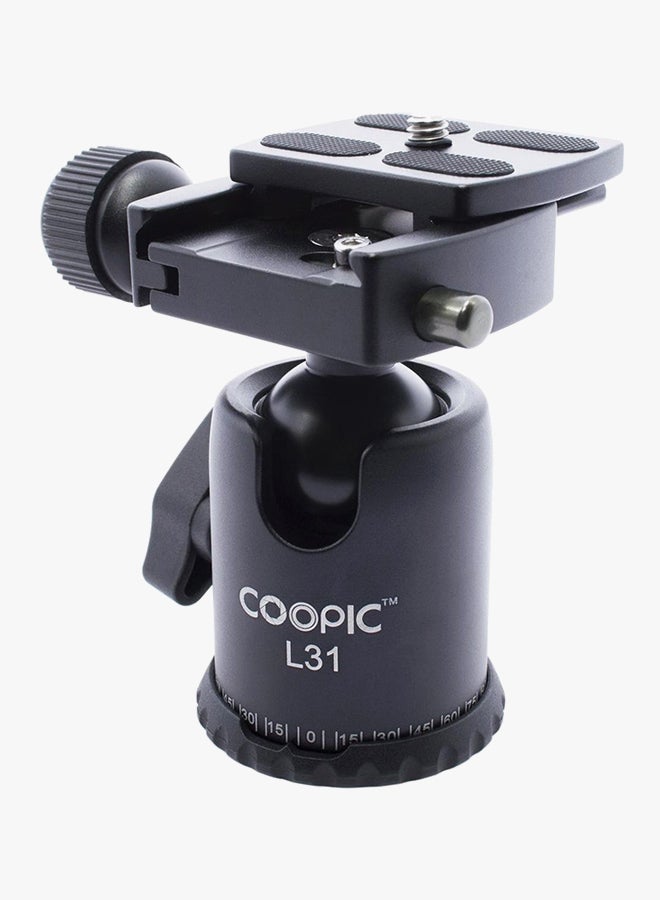Coopic Tripod Ball Head For DSLR Black - Image 3
