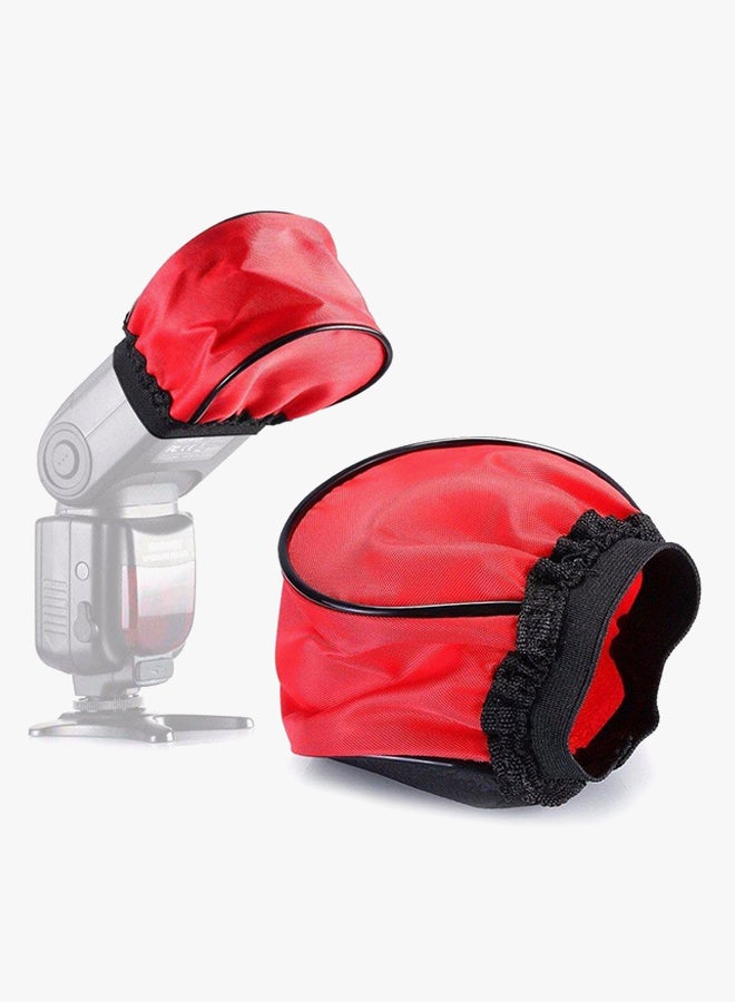 Coopic Universal Soft Mini Flash Bounce Diffuser Cap Red  - Image 3
