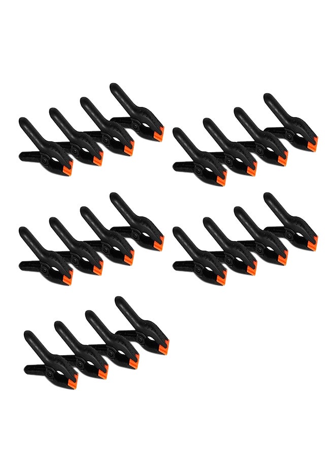 Coopic 20-Piece Backdrop Clamps For Nylon Muslin Paper Set Black - Image 1