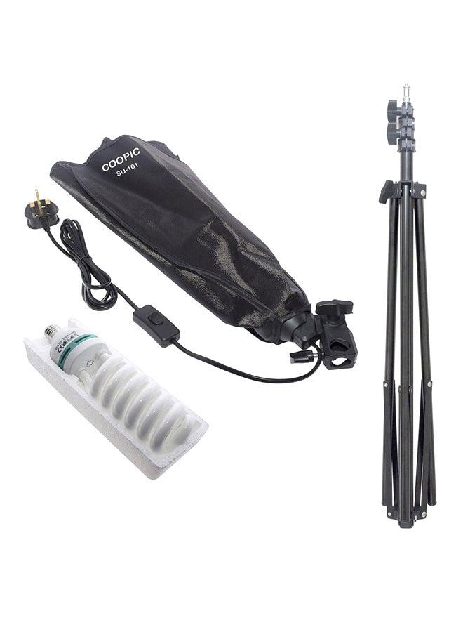 Coopic Photography Rectangle Continuous SoftBox Lighting Kit Black/White - Image 1