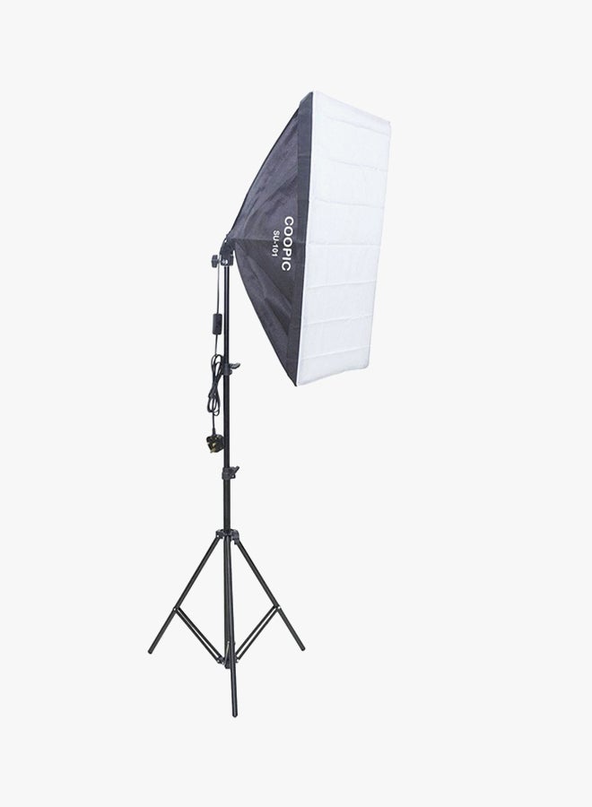 Coopic Photography Rectangle Continuous SoftBox Lighting Kit Black/White - Image 2