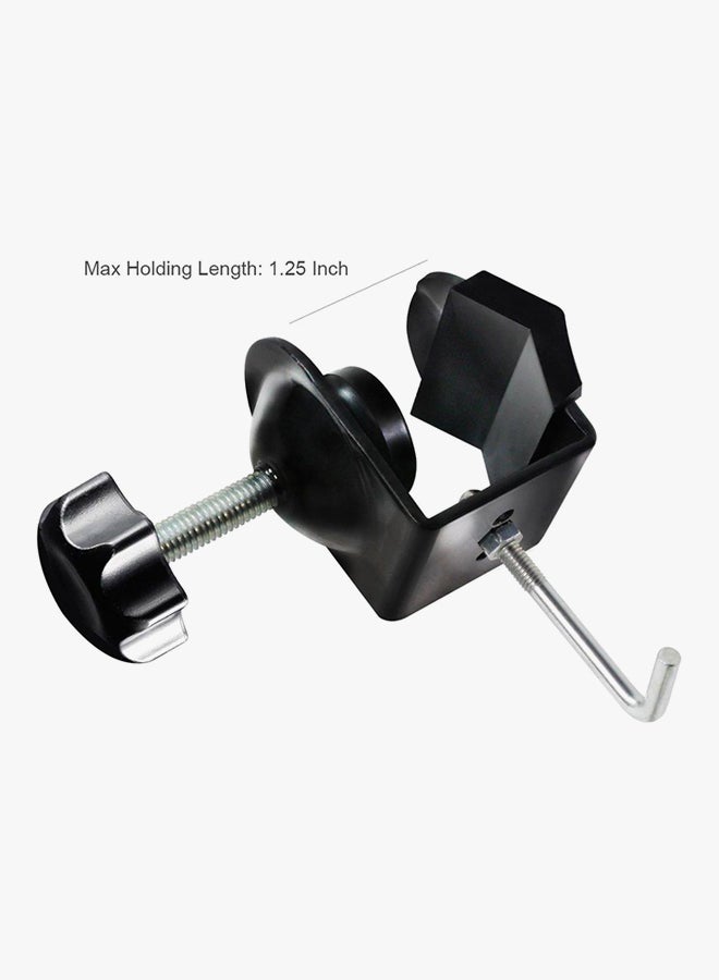 Coopic - Studio Metal U Clamp Clip With Hook Black/Silver - Image 1