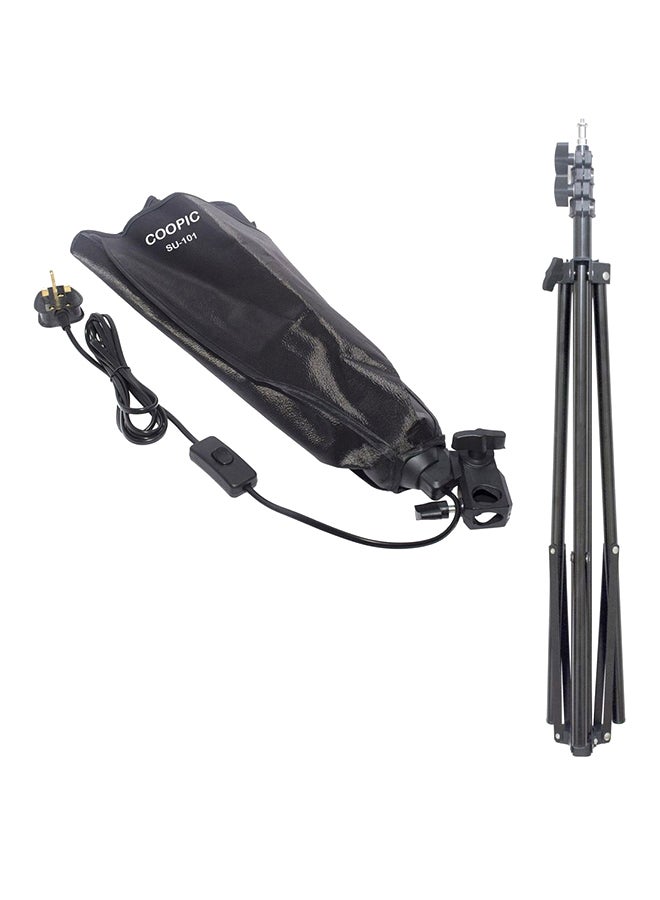 Coopic Rectangular Photography Lighting Kit Black - Image 1