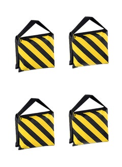 Coopic Pack Of 4  Heavy Duty Sandbag Black/Yellow  - Image 1